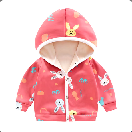 Suéter con gorro para bebe