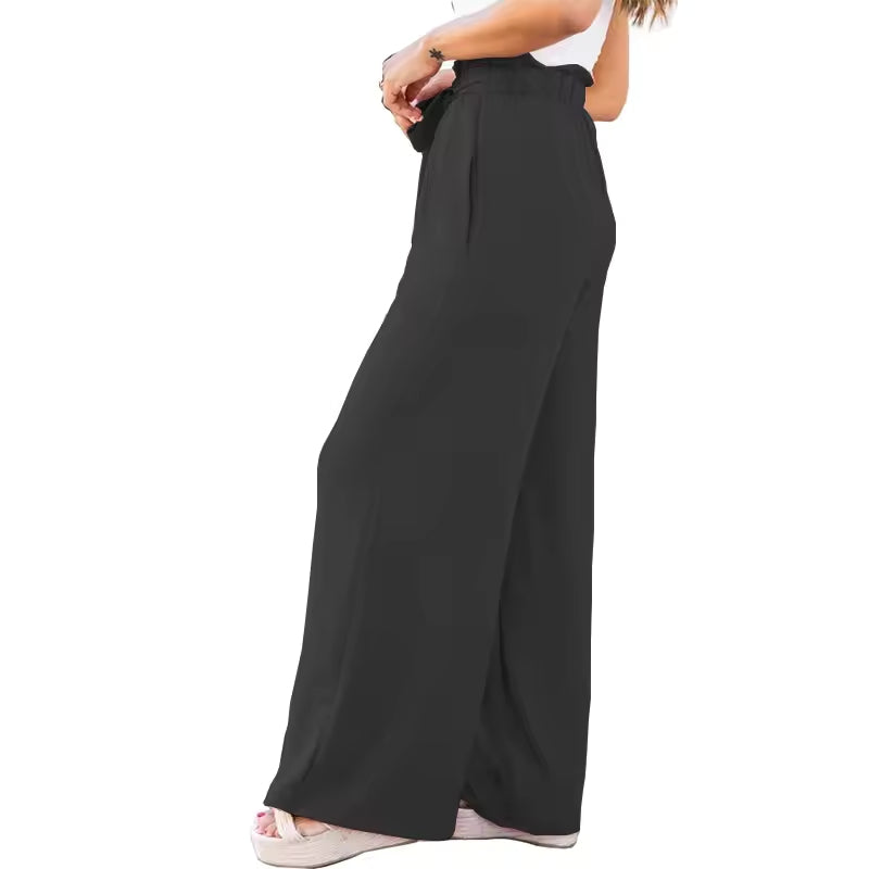 Pantalones casuales de mujer tela suave y fresca