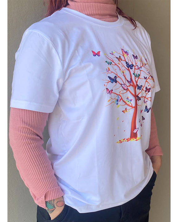 Blusa blanca con diseño