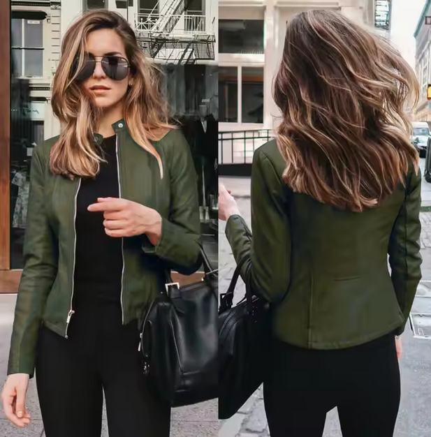 Jacket cuerina para mujer