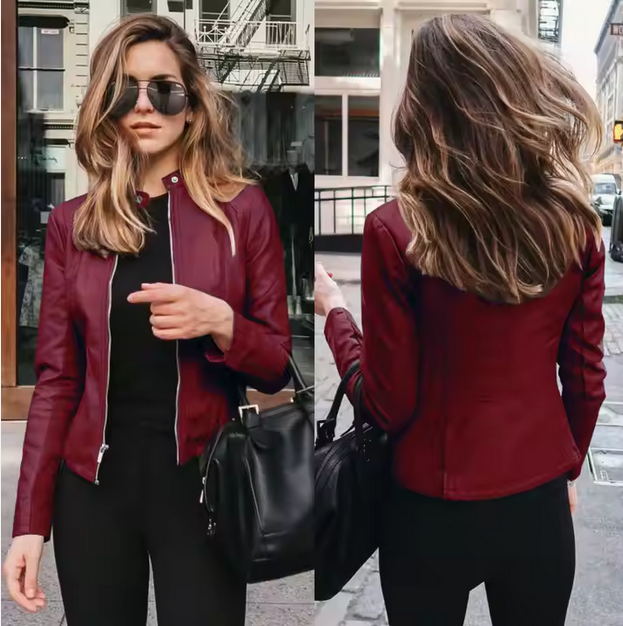 Jacket cuerina para mujer