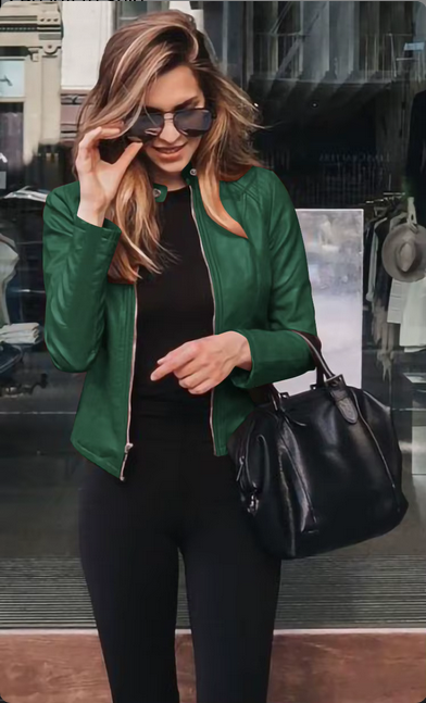 Jacket cuerina para mujer