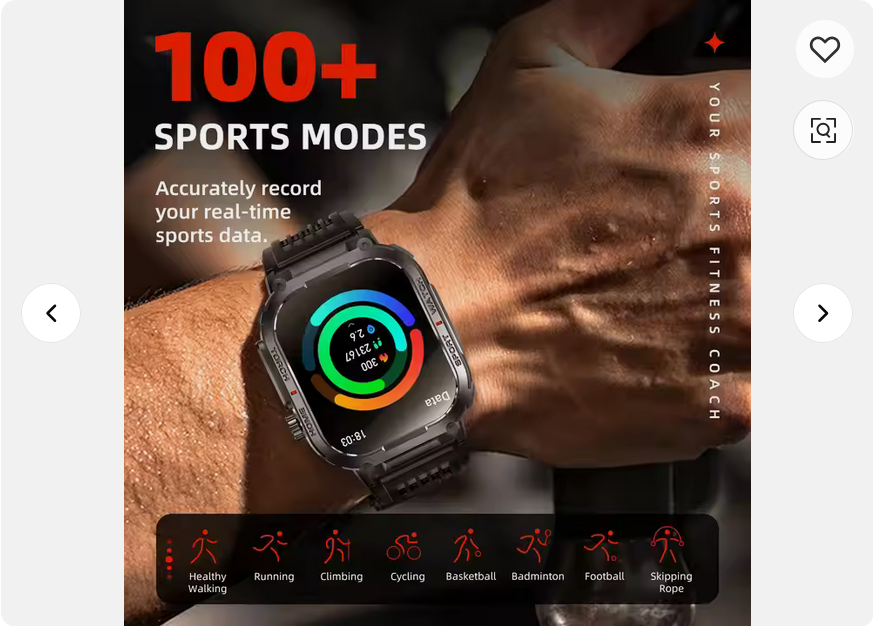 Reloj Inteligente variedad de deportes alta resistencia tipo militar