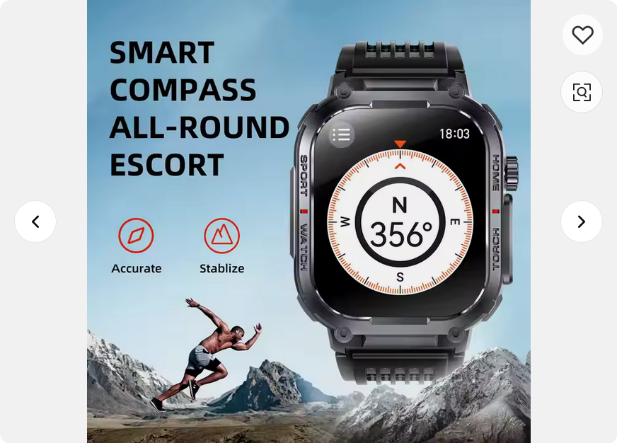 Reloj Inteligente variedad de deportes alta resistencia tipo militar