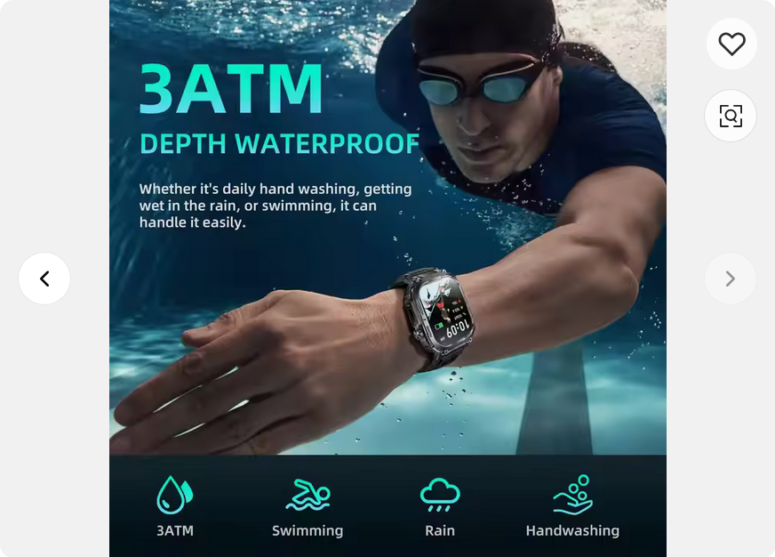 Reloj Inteligente variedad de deportes alta resistencia tipo militar