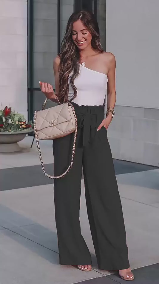 Pantalones casuales de mujer tela suave y fresca