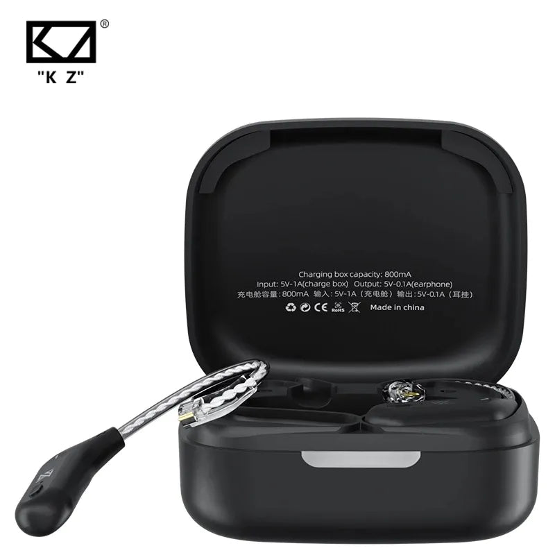 KZ AZ09 - Módulo Bluetooth 5.2 inalámbrico impermeable para oídos, cable Bluetooth de duración extra larga para KZ ZST/ZSTX/ZS10/AS06/AS10/BA10/ZSR/ES4 (pin B)