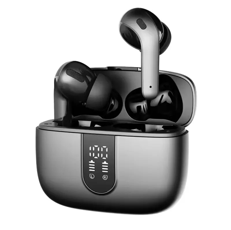 Auriculares inalámbricos X08, auriculares Bluetooth 2024 5.3 HiFi estéreo, auriculares intraurales de 40 horas de reproducción, auriculares Bluetooth con pantalla de alimentación LED, auriculares