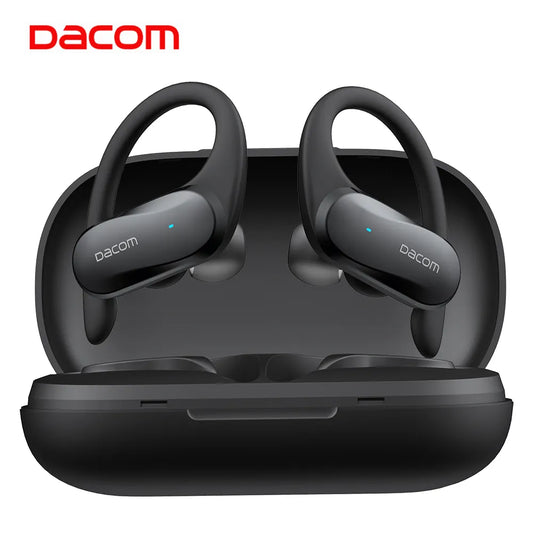Dacom G05 Sport - Auriculares Bluetooth 5.0 TWS inalámbricos con micrófono, 30H Playtime Stereo Sound Sports Headsets, IPX5 a prueba de sudor inalámbricos para correr, gimnasio, ejercicio, entrenamiento