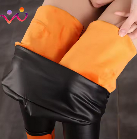 Leggins de cuerina térmica para mujer